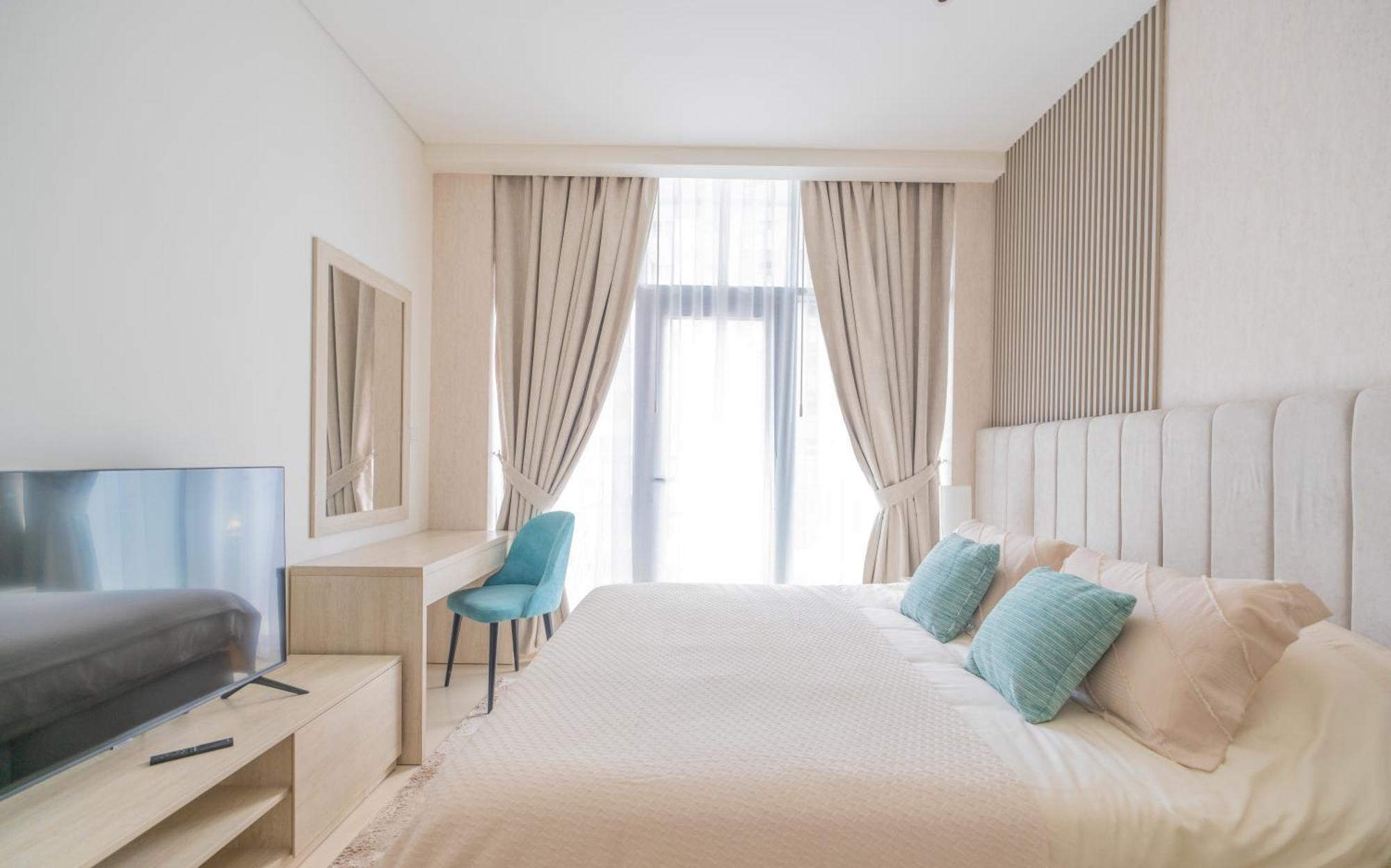 Studio With Pool And Private Beach Access On Palm Jumeirah Dubai Exteriör bild