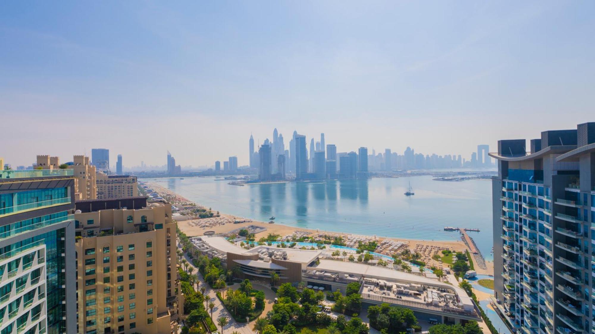 Studio With Pool And Private Beach Access On Palm Jumeirah Dubai Exteriör bild