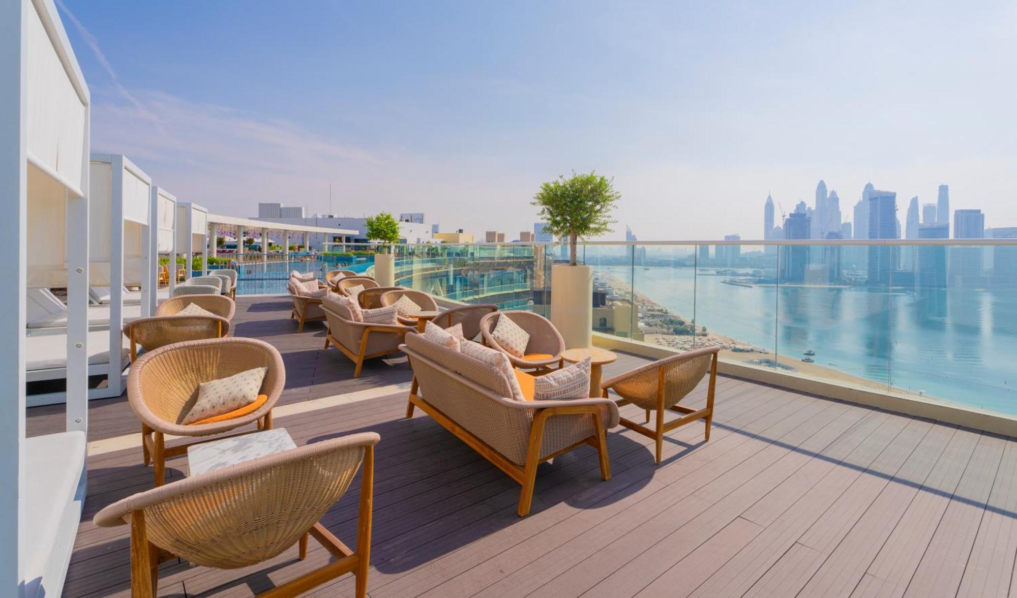 Studio With Pool And Private Beach Access On Palm Jumeirah Dubai Exteriör bild