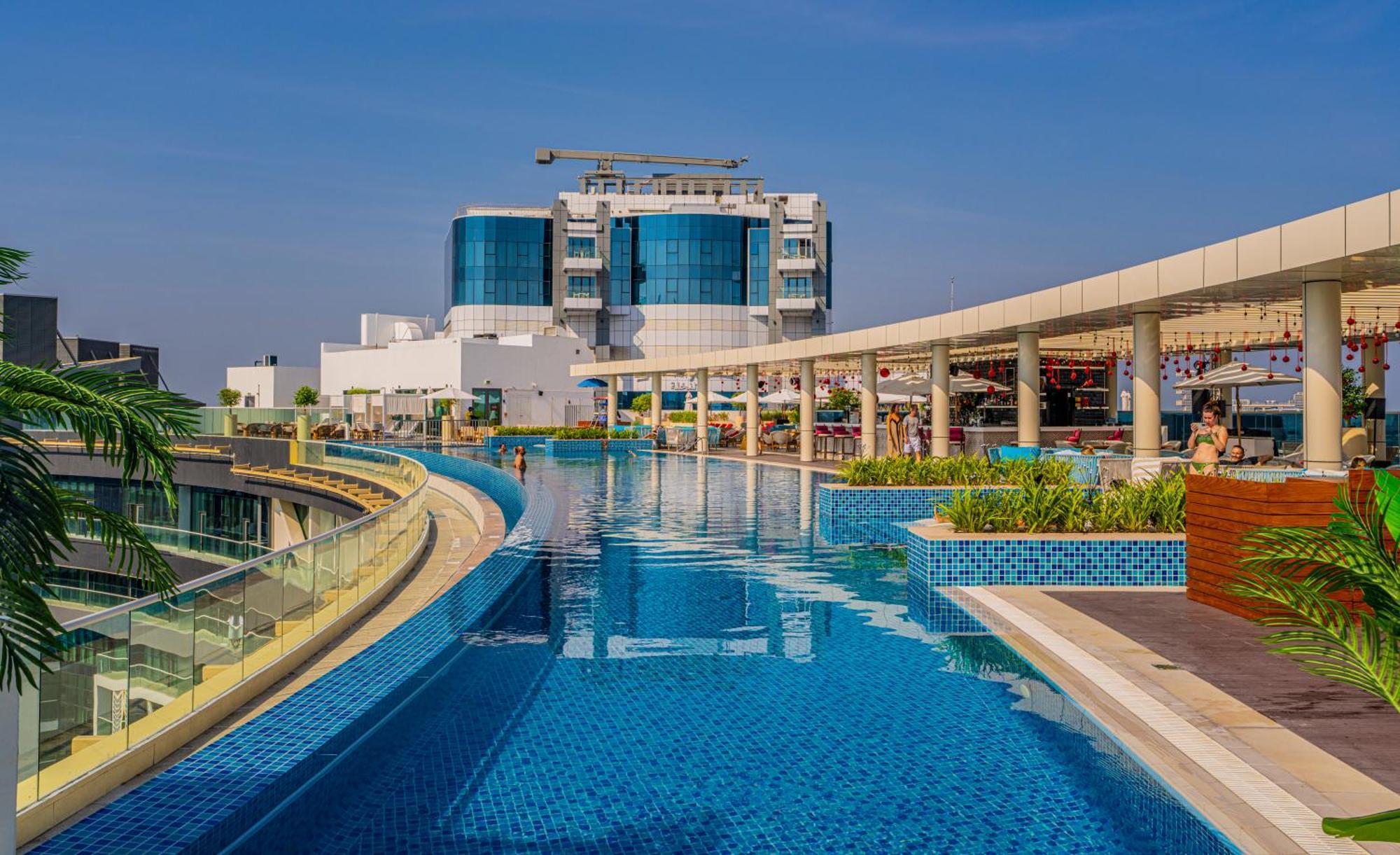 Studio With Pool And Private Beach Access On Palm Jumeirah Dubai Exteriör bild
